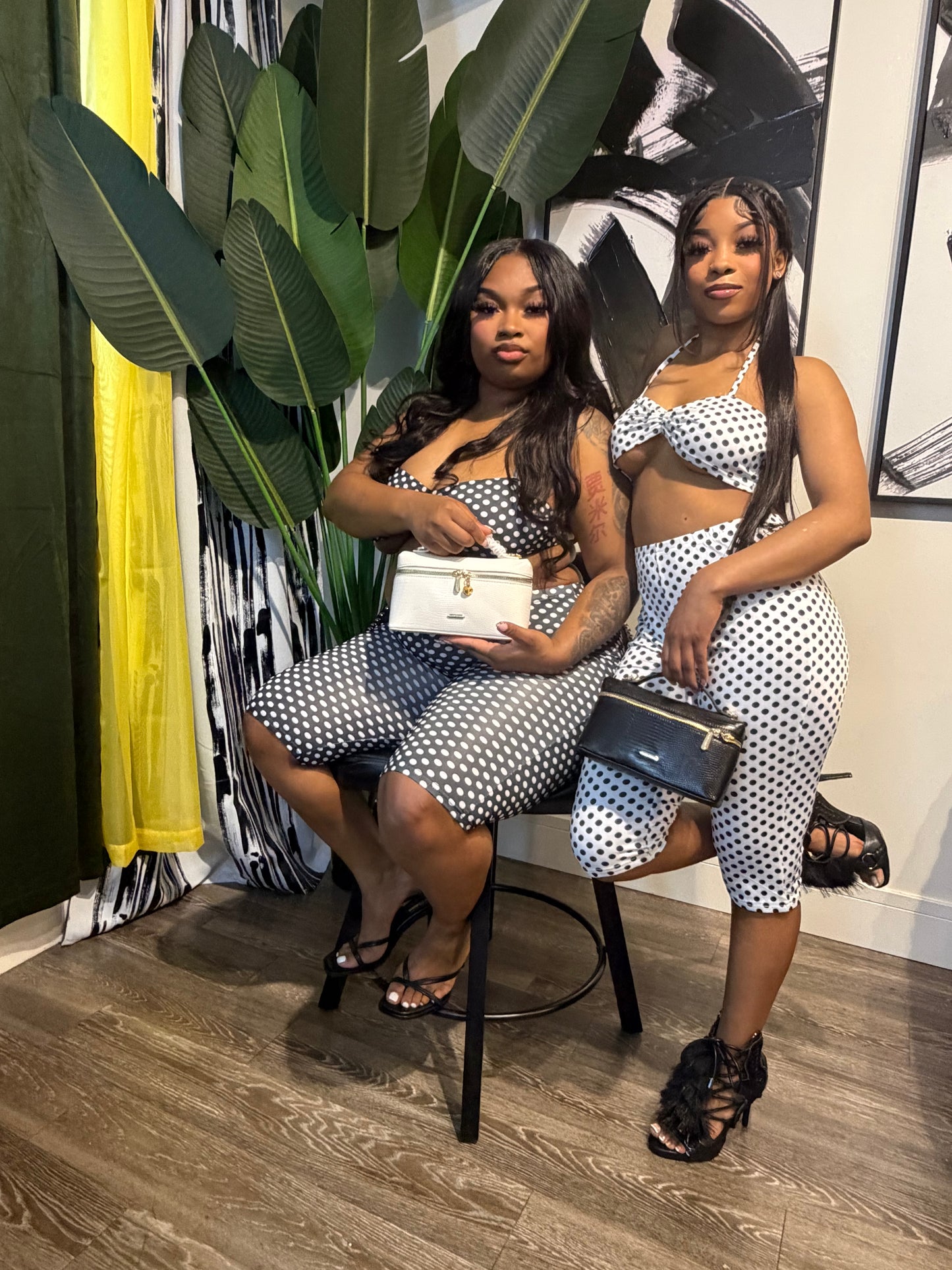 “Polka Capri Set”