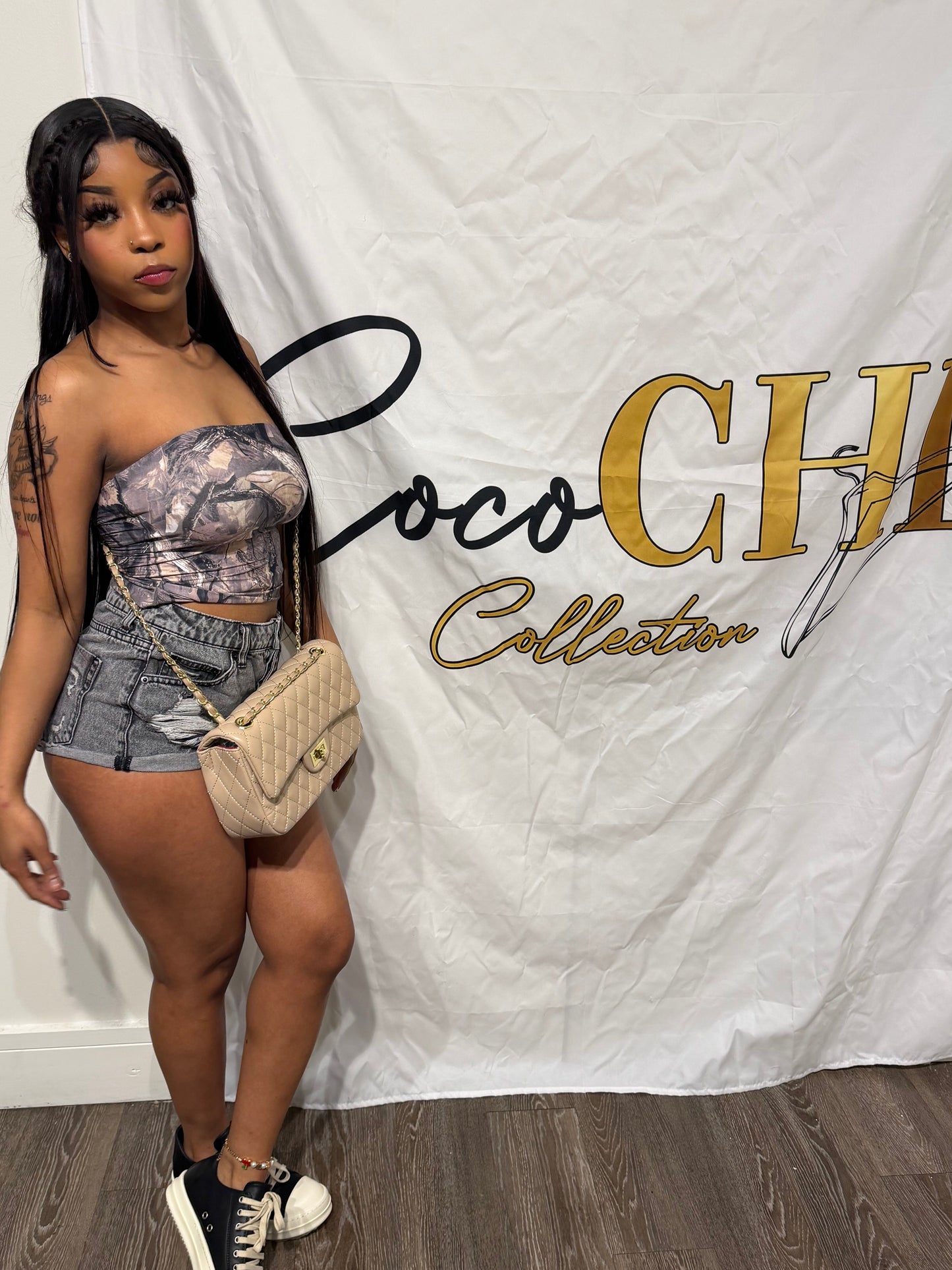 “Camo Tube Top”